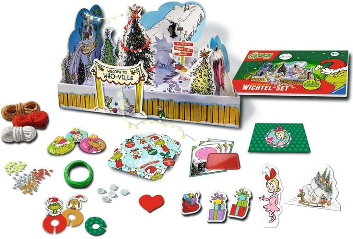 Ravensburger BeCreative Wichtelset Grinch - Bastelset für Kinder ab 4 Jahren, Wichteltür-Set & Wicht