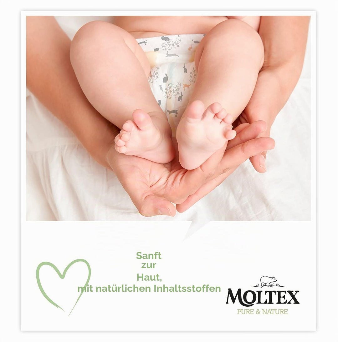 Moltex Pure & Nature Öko-Windeln Grösse 4 (9-15 kg) - 200 Windeln Talla 4 (Paquete de 200), Talla 4