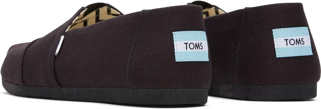 TOMS Herren Alpargata aus Recycelter Baumwolle Flache Slipper 39 EU Schwarz, 39 EU Schwarz