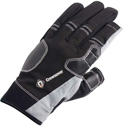 Crewsaver DREI Finger Handschuhe 2023 - Schwarz XS, S