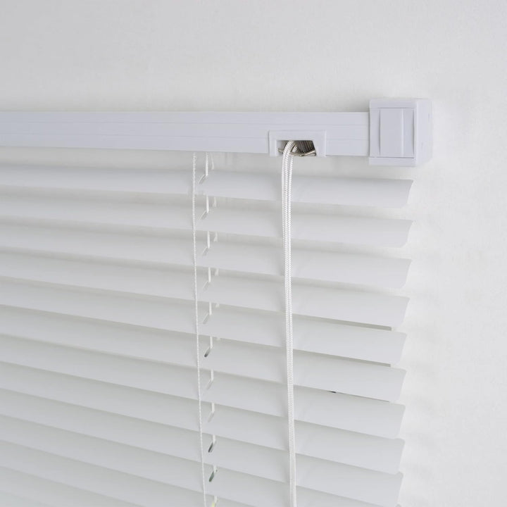Liedeco Jalousie für Türen, 220 cm Länge, Kunststoff-Jalousie weiss Breite 40 cm 40 x 220 cm, 40 x 2