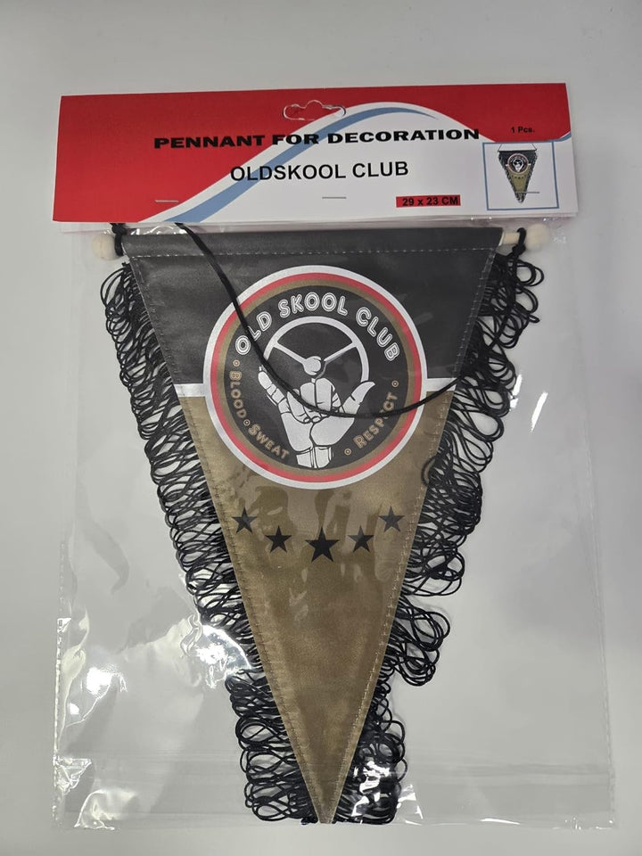 OLD SKOOL CLUB BANNER FÜR LKW (schwarzes Gold), schwarzes Gold