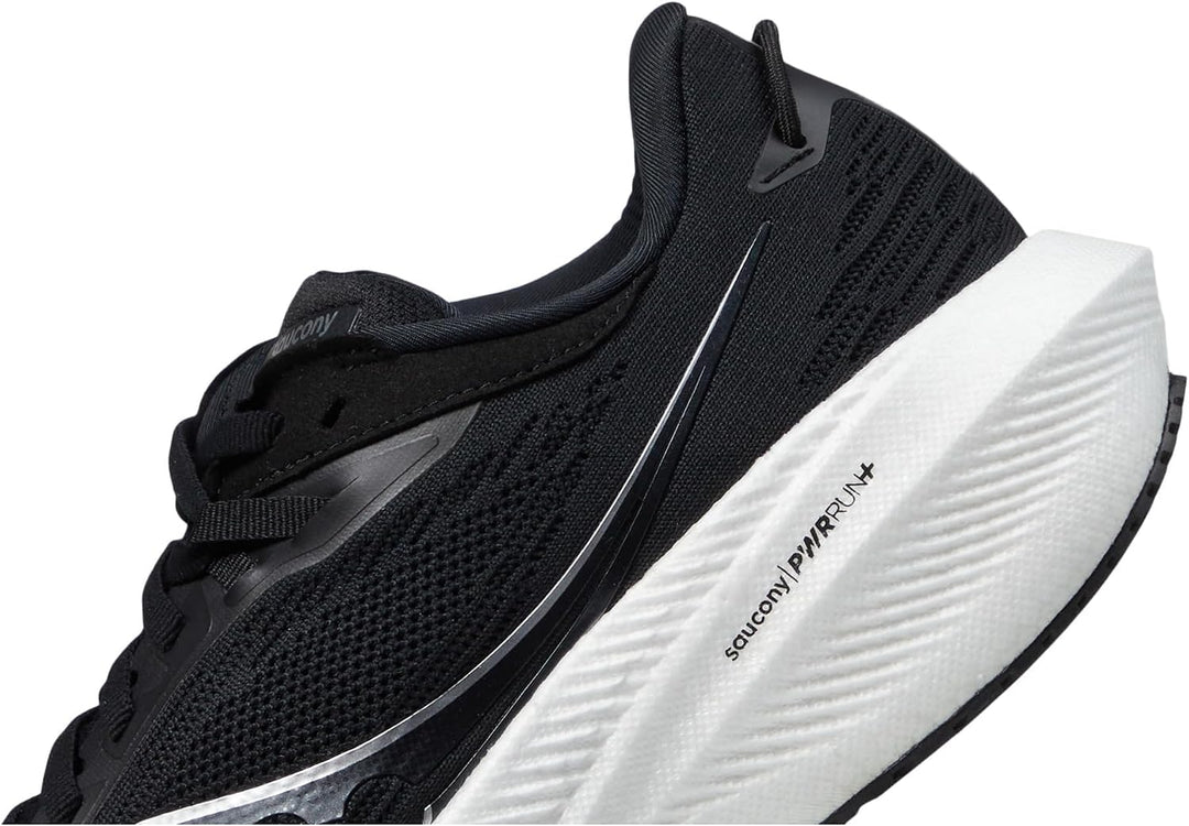 Saucony Herren Triumph 21 Sneaker 40 EU Schwarz Weiss, 40 EU Schwarz Weiss