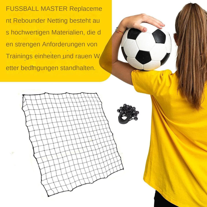 Fussball-Rebounder-Ersatznetz, Ersatznetz für Rebounder | 39,37 x 39,37 Zoll Fussball-Fangnetz - Mit