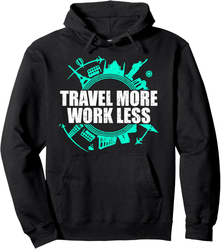 Reisen Mehr Arbeit Weniger Strand Urlaub Kurztrip Ferien Pullover Hoodie