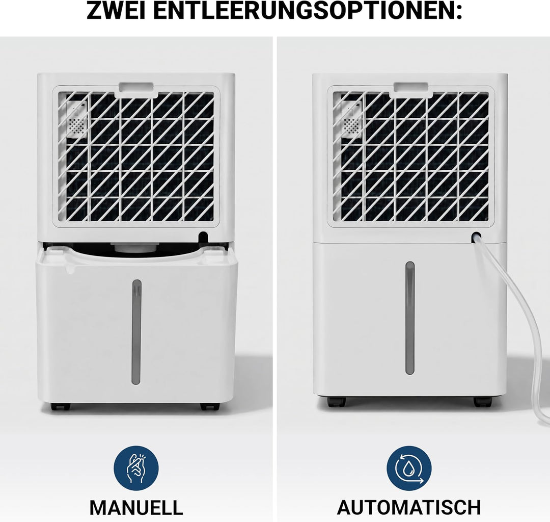 VENTA AD100 Luftentfeuchter elektrisch Raumentfeuchter | für Räume bis 40m² | Automatische Feuchtigk