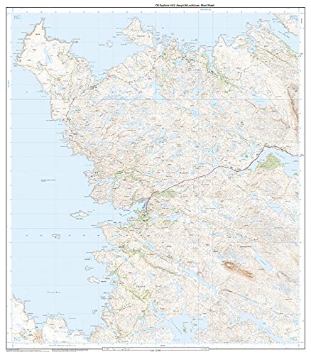 Assynt and Lochinver (OS Explorer Active Map, Band 442), Karte