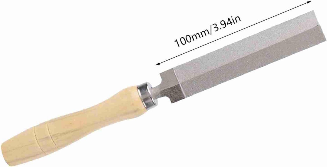 Dreieck Diamant Feile Säge Diamantfeile für Hartmetall Diamantfeilen Glas Rhombische Mit Holzgriff,