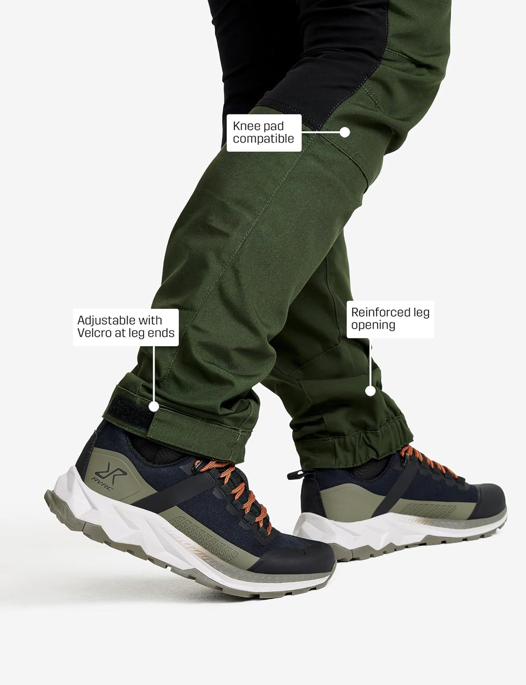 RevolutionRace Damen RVRC GP Pants, Hose zum Wandern und für viele Outdoor-Aktivitäten M Forest Gree