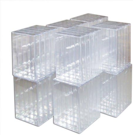 Musik-Cassettenhüllen, MC-Kassetten-Archiv Hüllen, transparent-hochklar ohne Pin (50 Stück), 50 Stüc
