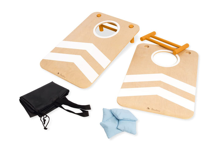 Cornhole 'Bennet' von PINOLINO, 13-TLG. | Amerikanisches Cornhole Spiel | Holz | Premium Qualität |