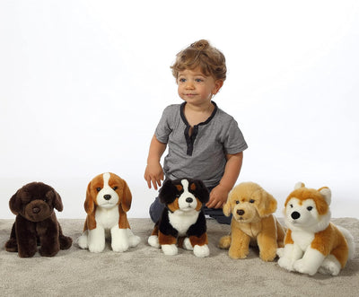 GIPSY Toys 071125 Sitting Dog 25 cm Bernese Mountain Dog Cuddly Toy for Children Available in 8 Diff