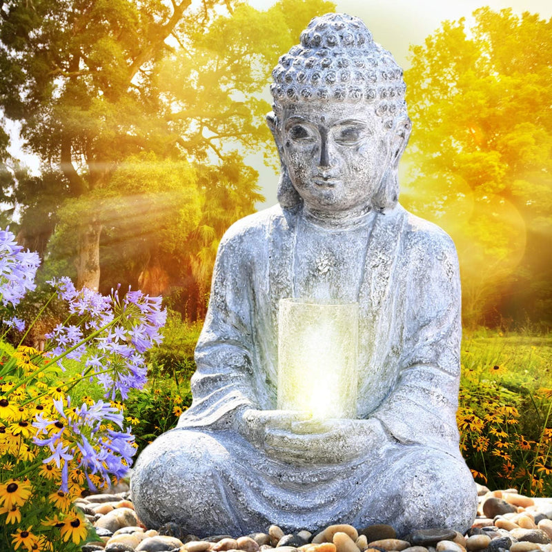 Gartenbrunnen Zen Brunnen Zierbrunnen Zimmerbrunnen Springbrunnen Wasserfall Wasserspiel für Garten,