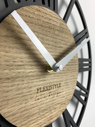 FLEXISTYLE EKO wanduhr ohne tickgeräusche LOFT Piccolo 30cm, Wohnzimmer, Schlafzimmer, in EU hergest