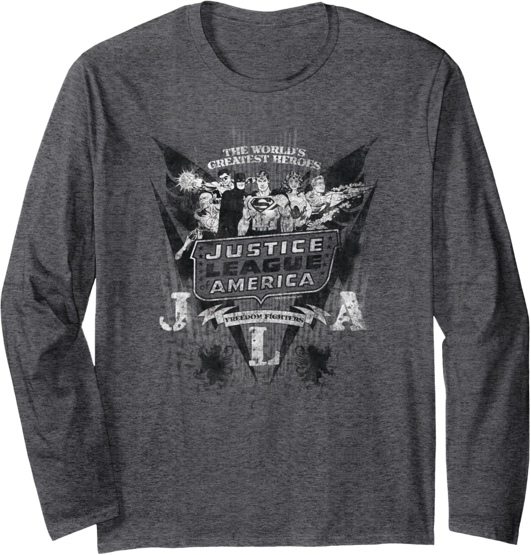 Justice League Greatest Heroes Langarmshirt