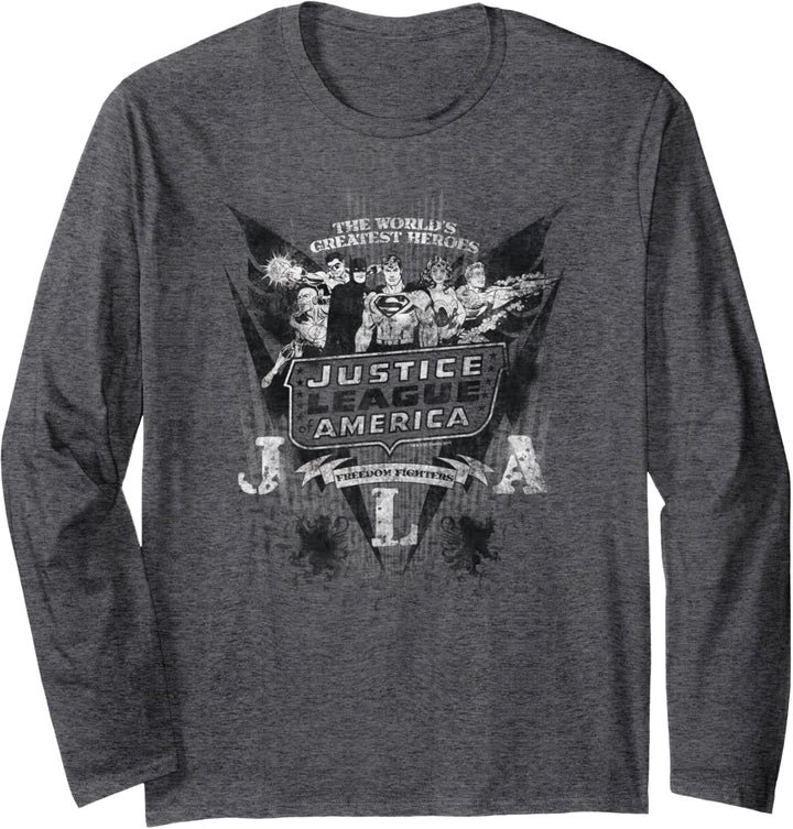 Justice League Greatest Heroes Langarmshirt