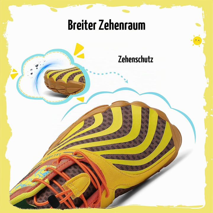 SAGUARO Barfussschuhe Kinder Outdoor Sport Barfuss Schuhe für Jungen Mädchen Gr.24-36 24 EU Gelb, 24
