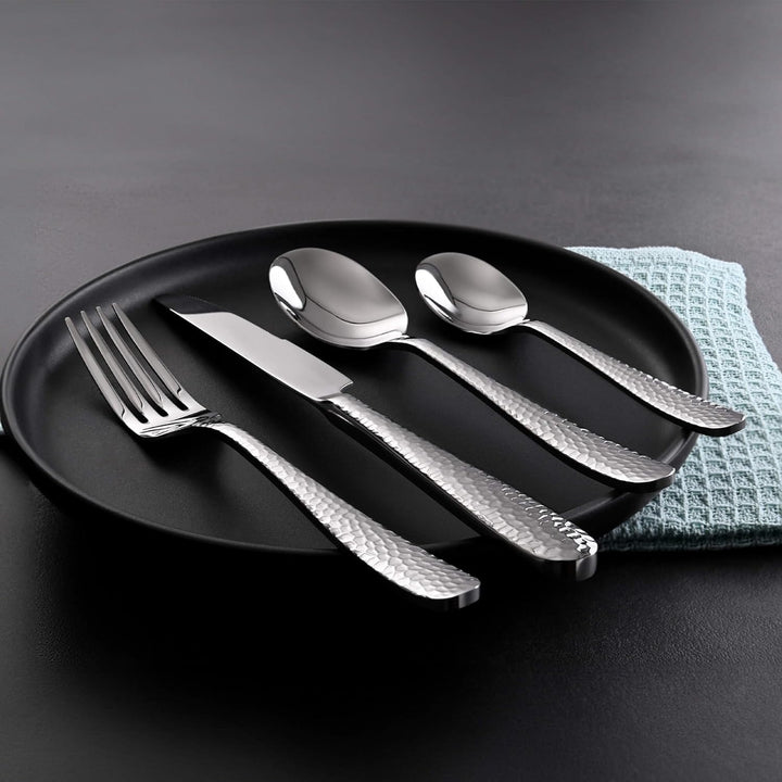 GRÄWE Besteckset für 6 Personen aus Edelstahl, Essbesteck, Tafelbesteck Set 24-teilig, spülmaschinen
