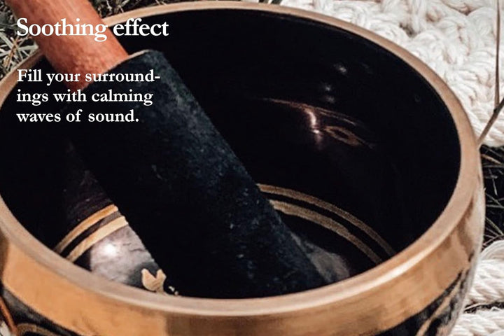 Sonic Energy Ornamental Singing Bowl – Geschenke Set, 400g Klangschale – Meditation, Deko, Yoga – in