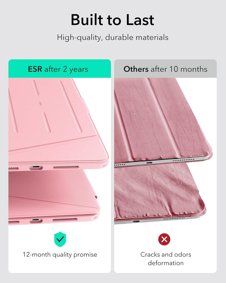 ESR für iPad Pro 13 Zoll Hülle (M5/M4) 2025/2024, Vertikaler Ständer, Multi-Winkel, Ultra-stabile Hü