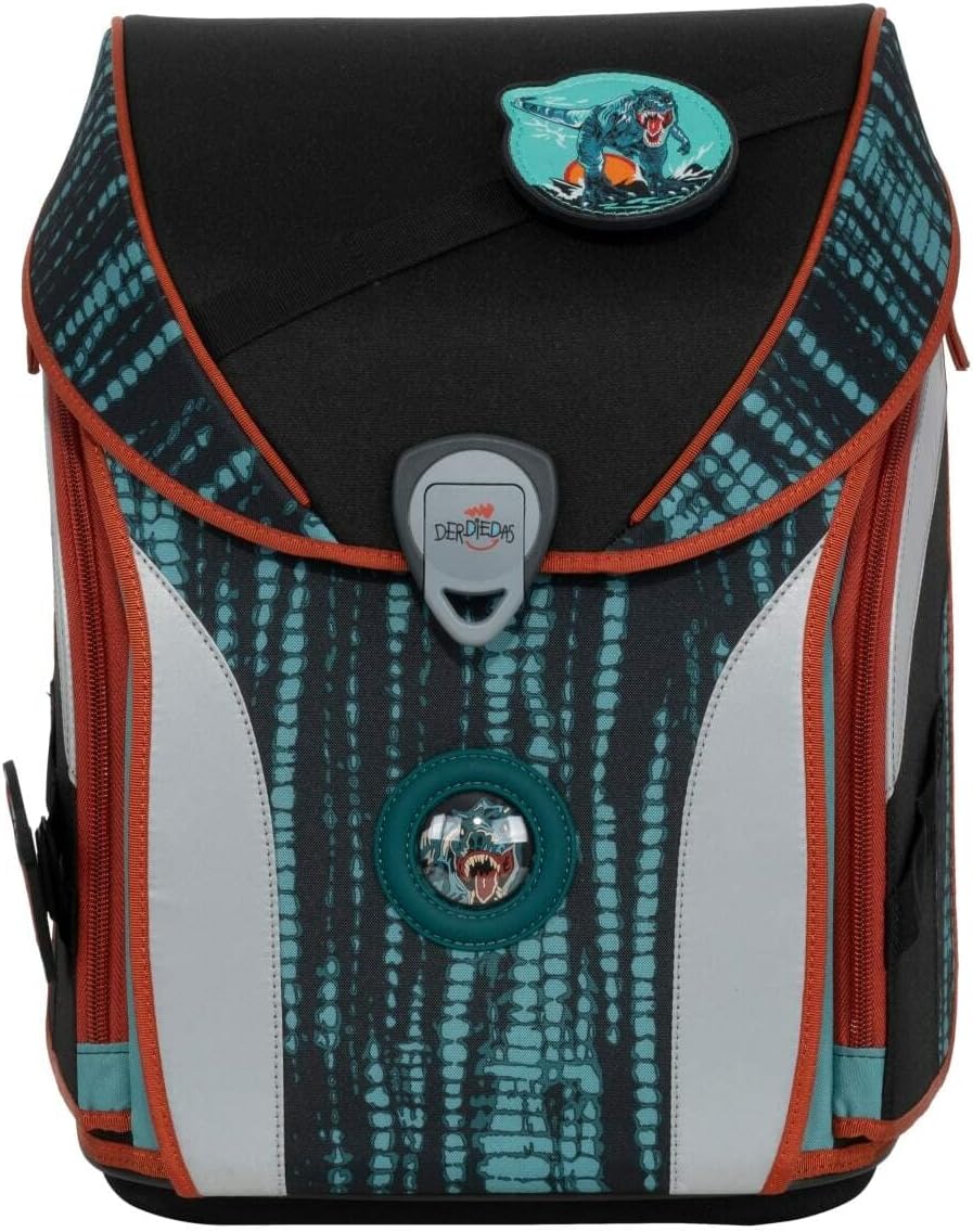 DerDieDas Schulranzen Set 5-tlg. Ergoflex MAX Buttons Polar