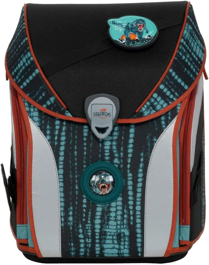 DerDieDas Schulranzen Set 5-tlg. Ergoflex MAX Buttons Polar