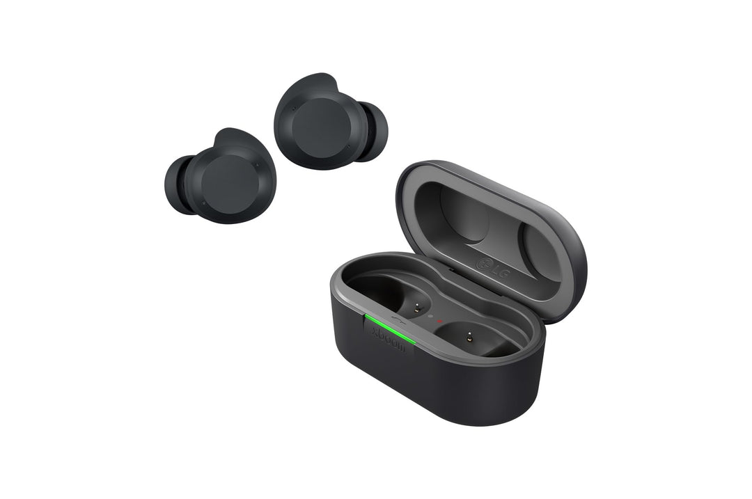 LG xboom Buds Plus by will.i.am Bluetooth Kopfhörer (xboom Signature Sound IPX-4, UVnano, Plug & Wir