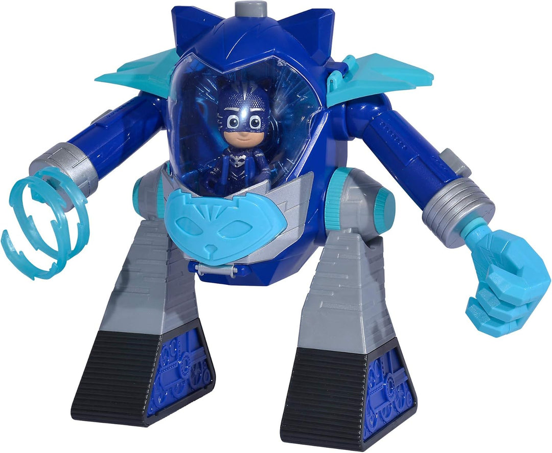 Simba 109402463 PJ Masks Turbo Roboter Catboy, mit Licht, mit Kanone, 23cm, PJ Masks Turbo Roboter C