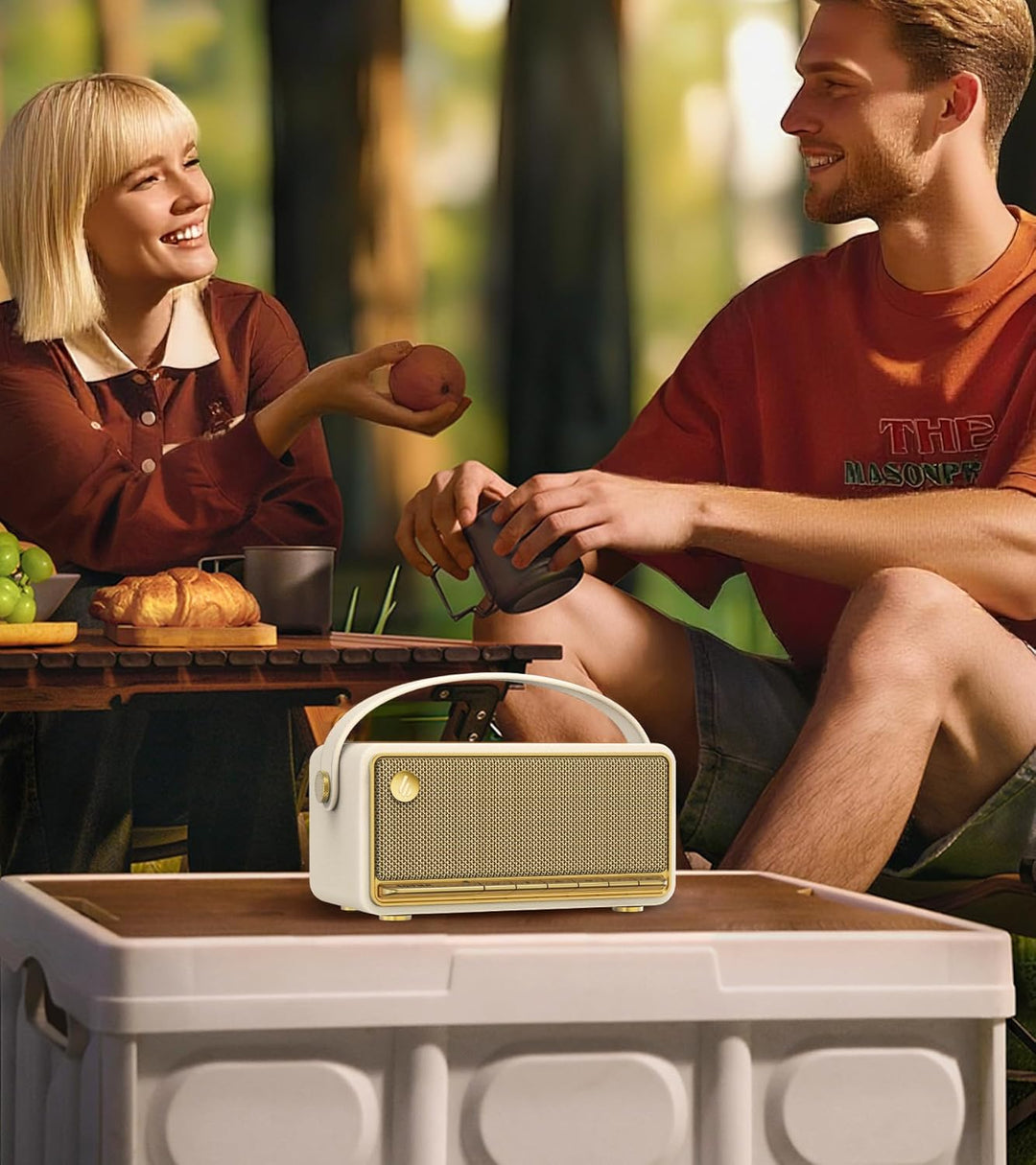 Edifier MP330 Tragbarer Bluetooth-Lautsprecher mit 40W RMS &amp; Hi-Res Audio, Elfenbein, Elfenbein