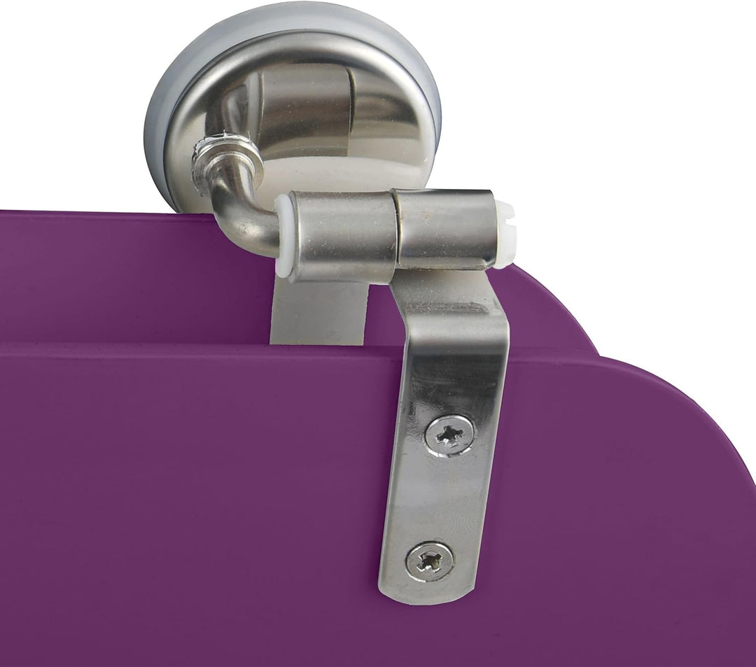 MSV WC Sitz Toilettendeckel MDF Holzkern „Violett Lila“ Scharniere aus Edelstahl - hochwertige und s