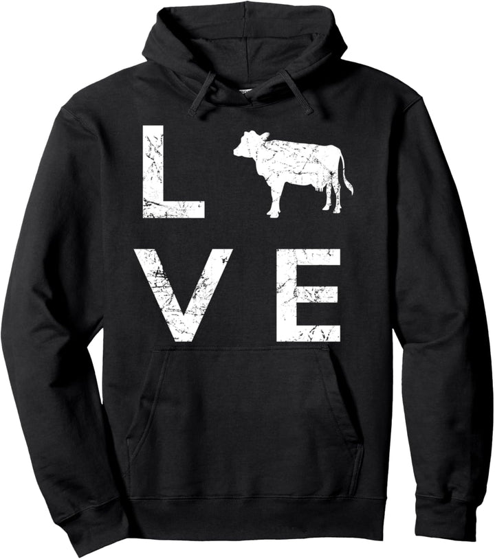 Kuh Landwirt Bauer Kühe Rinder-Zucht Milchbauer Geschenk Pullover Hoodie
