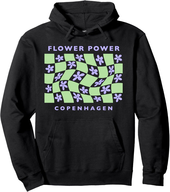 Dänische Pastell Ästhetische Blume Copenhagen Market Grün Pullover Hoodie