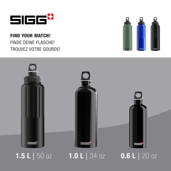 SIGG - Alu Trinkflasche - Sportflasche WMB Traveller - Klimaneutral Zertifiziert - kohlensäurehaltig
