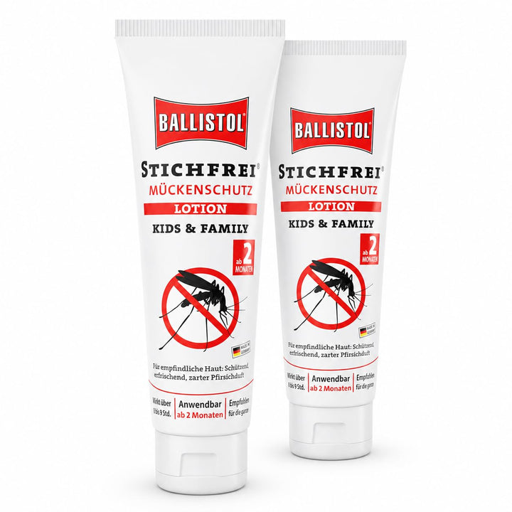 2 x Mückenschutz Ballistol Stichfrei Kids, Lotion, Vanille, 26816