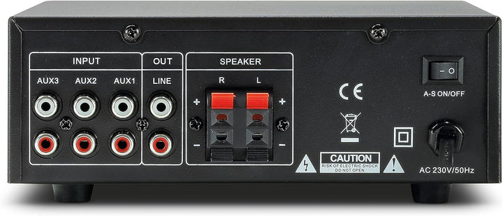 Dynavox CS-PA1 MK II Mini Stereo-Verstärker, Klangregelung für Bass und Hochton, 3,5 mm Klinken-Ansc