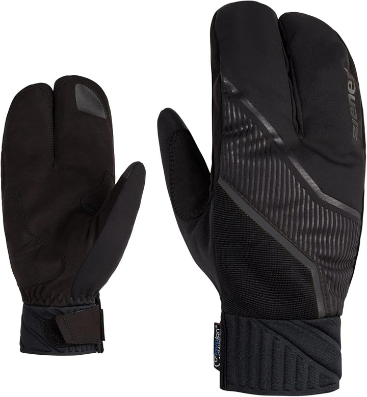 Ziener Herren Uzomios Langlauf/Nordic/Crosscountry-Handschuhe | extra warm, Wolle, Lobster 8.5 Schwa