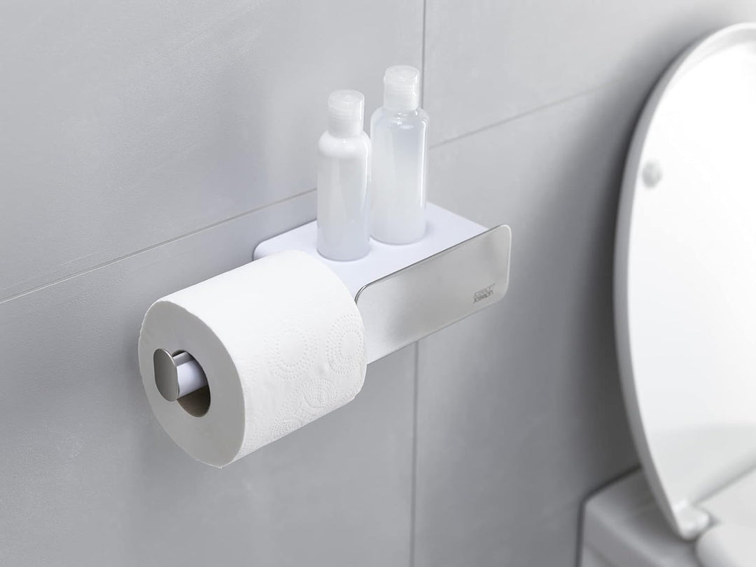 Joseph Joseph EasyStore Steel Wall-Mounted Roll Holder - White, One Size, 70529