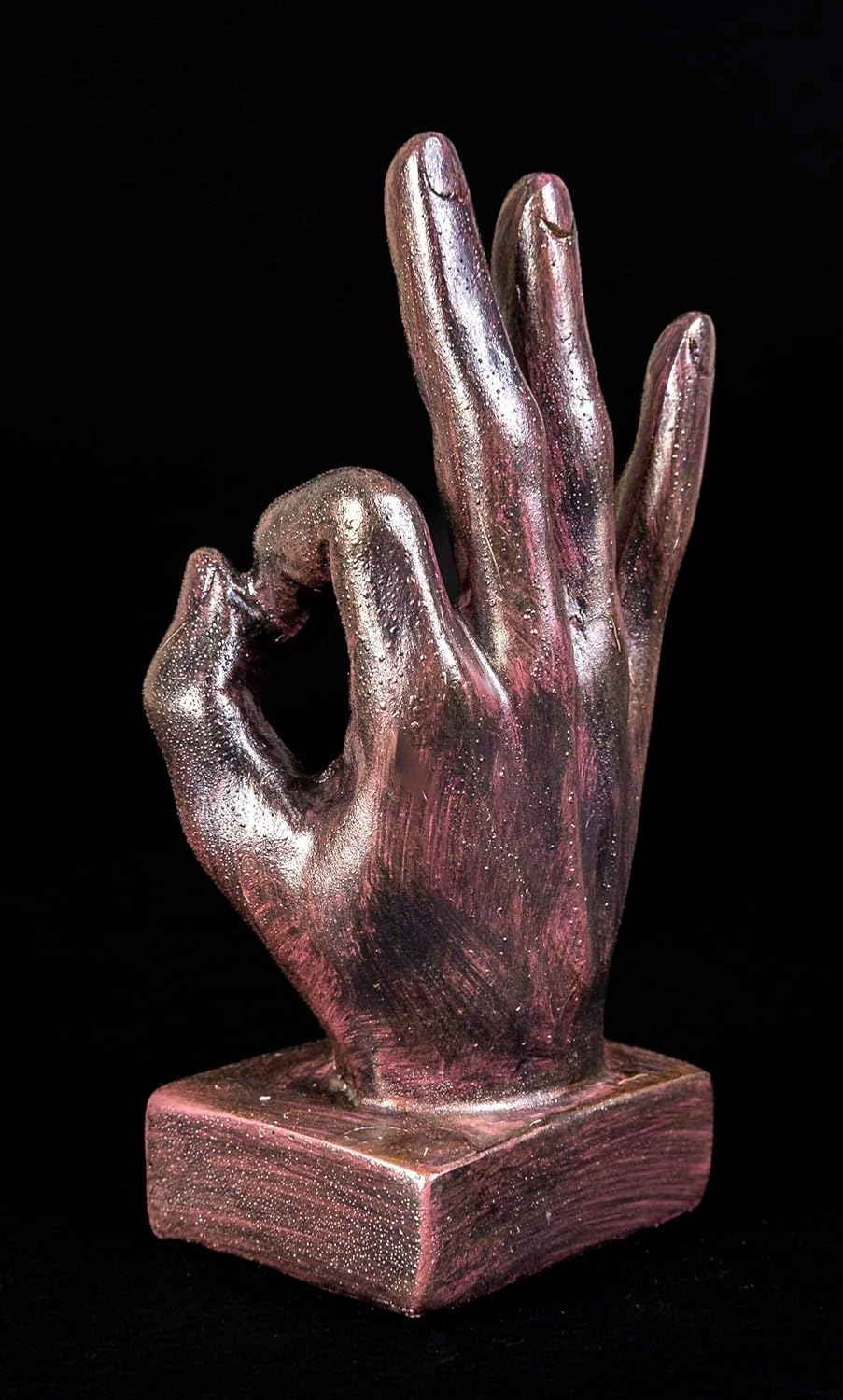 IDYL Moderne Skulptur Figur Resin Finger o.k. | bronzefb. | Masse: 9x6x16,5 cm | Material: Polyresin