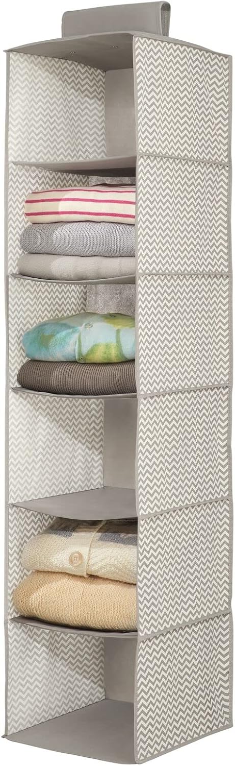 mDesign 2er-Set hängender Stoffschrank – der ideale Hängeschrank aus Stoff – perfekt als Hängeregal