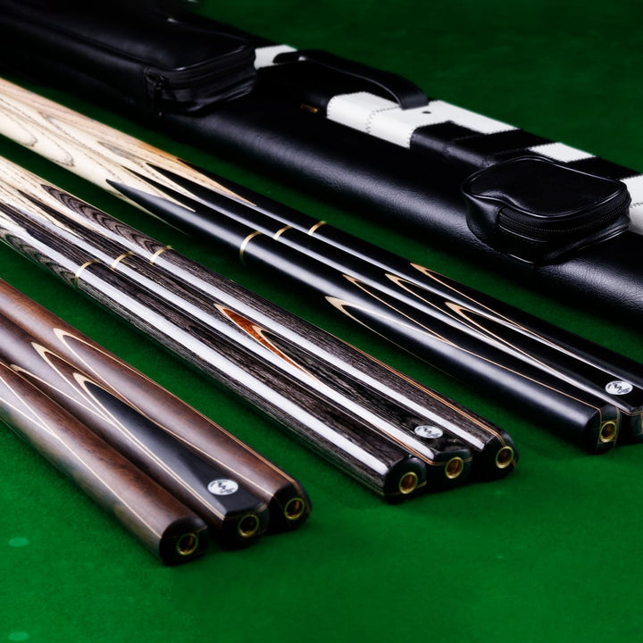 57" Handgemachte 3/4 Jointed SnookerQueues with PU Köcher Tasche oder Queue-Koffer B, B