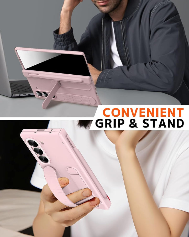 NINKI für Samsung Galaxy Z fold 7 Hülle mit Stift, fold7 case mit Privacy Screen, Scharnier fold7 sc