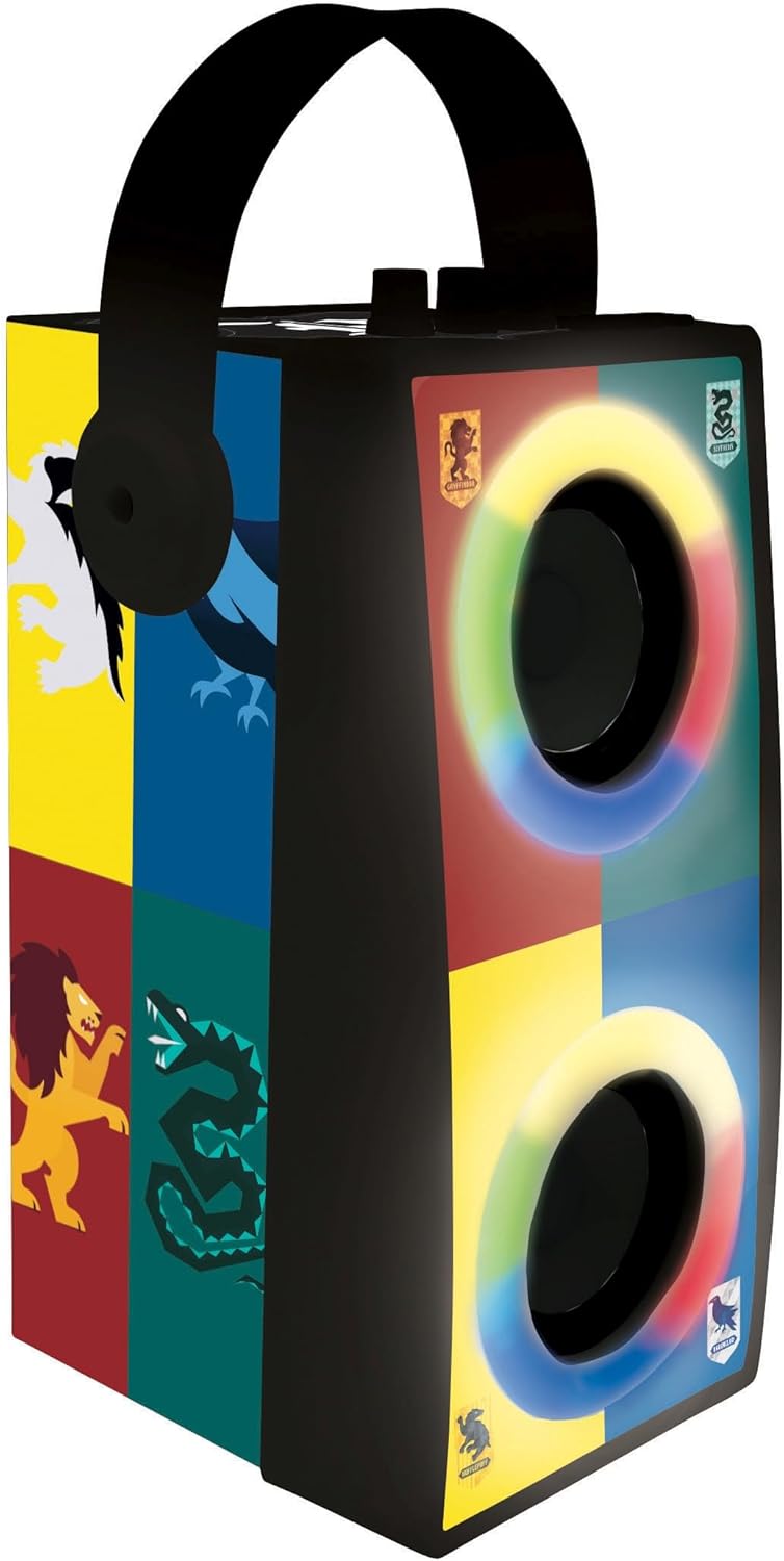 Lexibook BTP180HPZ Harry Potter-Tragbarer Bluetooth-Lichtlautsprecher mit Mikrofon, Stereoanlage, Li