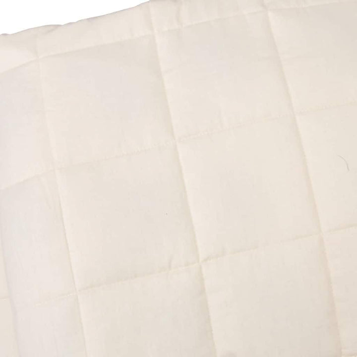 Gewichtsdecke Hellcreme 220x260 cm 15 kg Stoff, Bequemer Stoff, Gleichmässige Gewichtsverteilung, Pr
