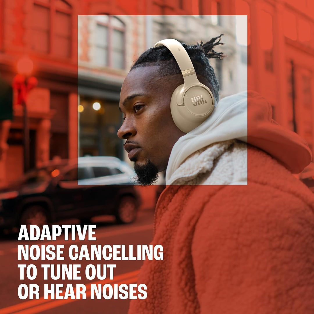 Der kabellose Over-Ear-Kopfhörer JBL Tune 780NC mit adaptivem Noise-Cancelling mit Pure Bass Sound u