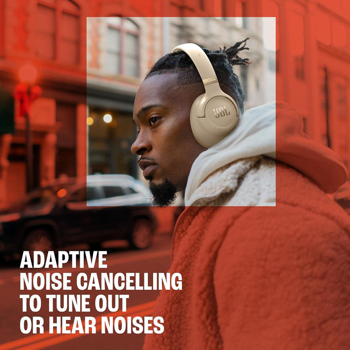 Der kabellose Over-Ear-Kopfhörer JBL Tune 780NC mit adaptivem Noise-Cancelling mit Pure Bass Sound u