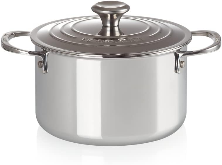 Le Creuset Fleischtopf aus 3-ply PLUS Edelstahl, 18 cm, 96600618000000, 18 cm