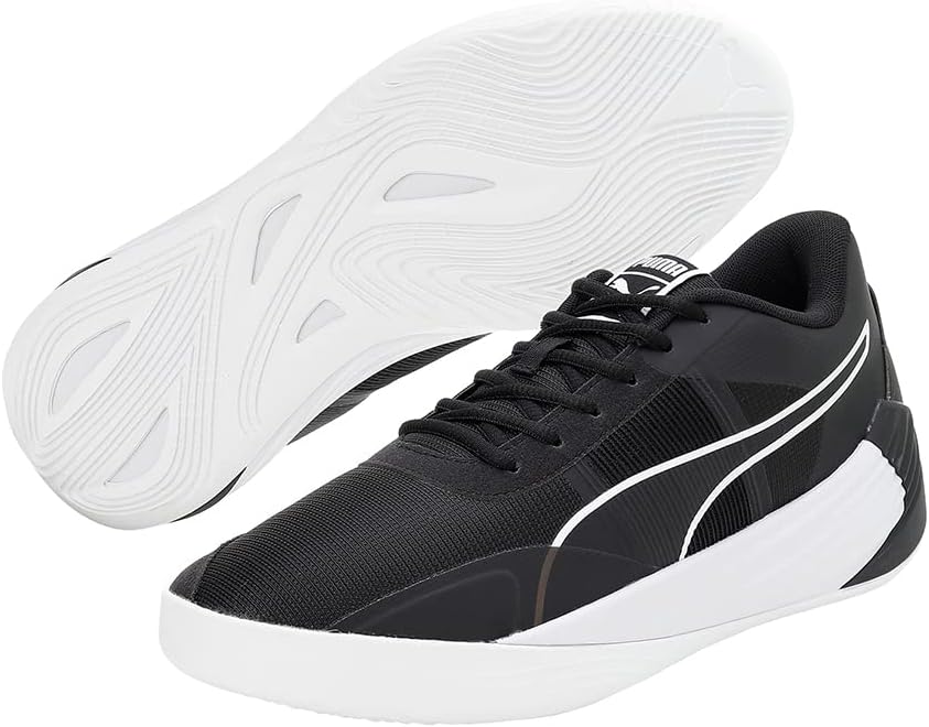 PUMA Unisex Fusion Nitro Team Basketballschuh, 42.5 EU Puma Black Puma White