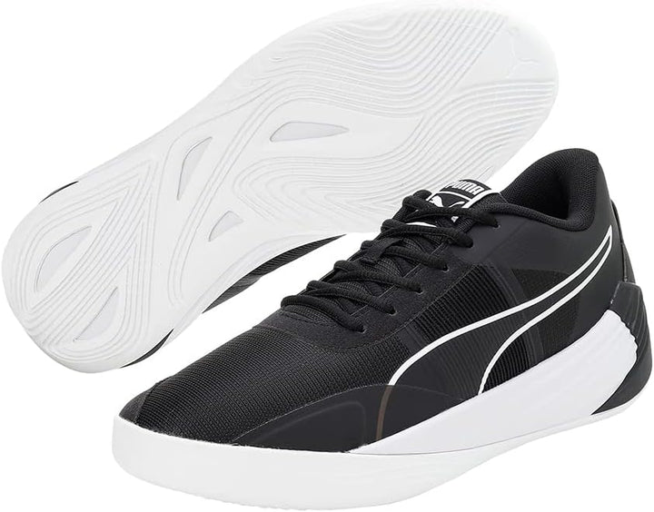 PUMA Unisex Fusion Nitro Team Basketballschuh, 42.5 EU Puma Black Puma White