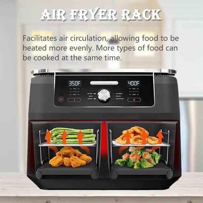 Heissluftfritteusen Zubehör,110pcs Airfryer Zubehör für Ninja Foodi Max Dual Zone Heissluftfritteuse