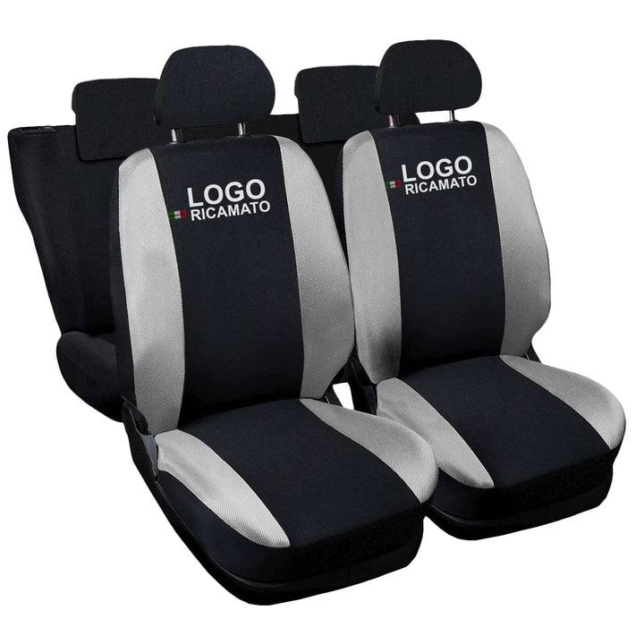 Lupex Shop Qashqai_N.Gc Qashqai zweifarbige Sitzbezüge - schwarz hell grau
